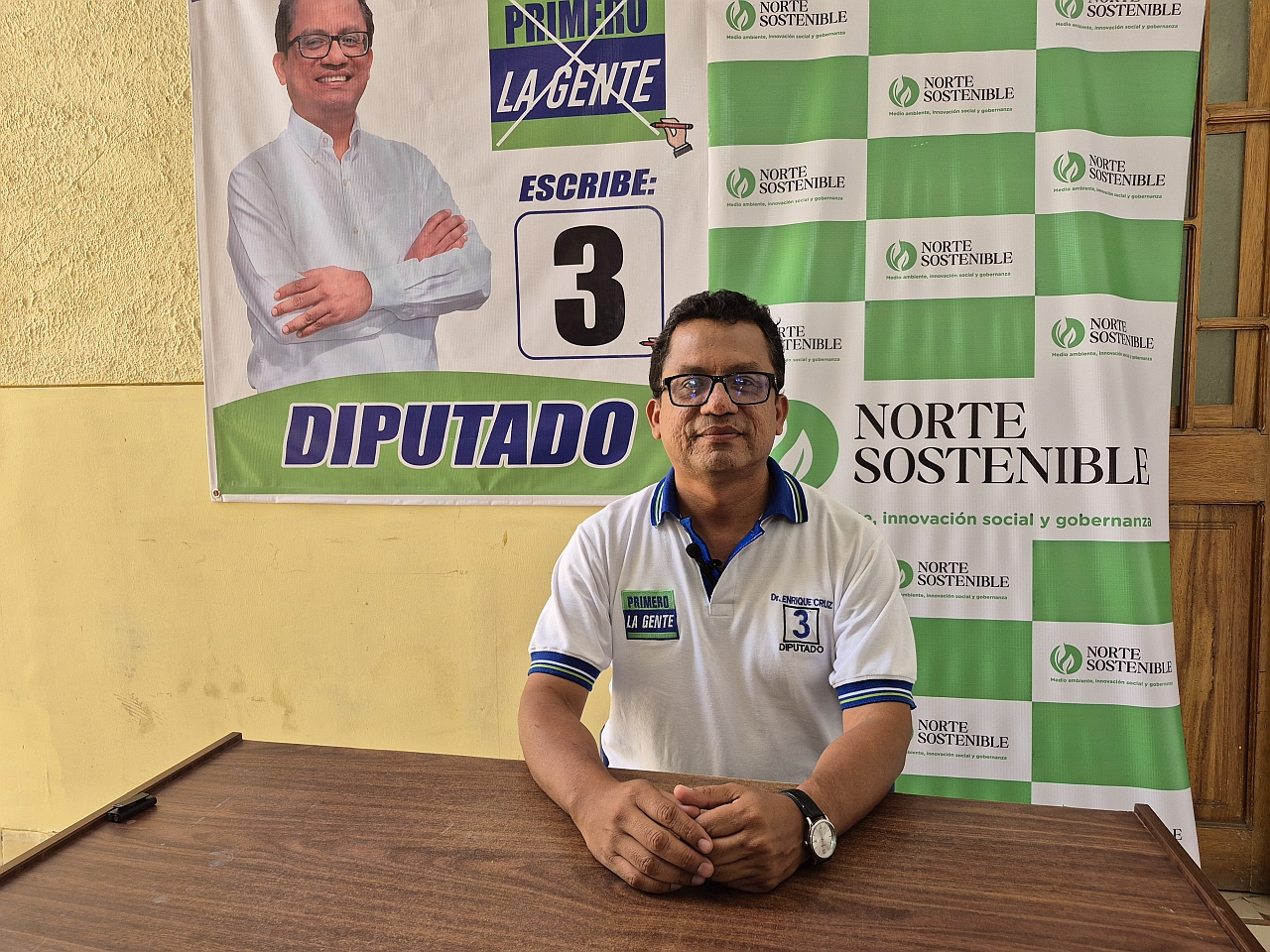 Candidato José Cruz cuestiona a la clase política y plantea reforma radical en salud, educación y seguridad