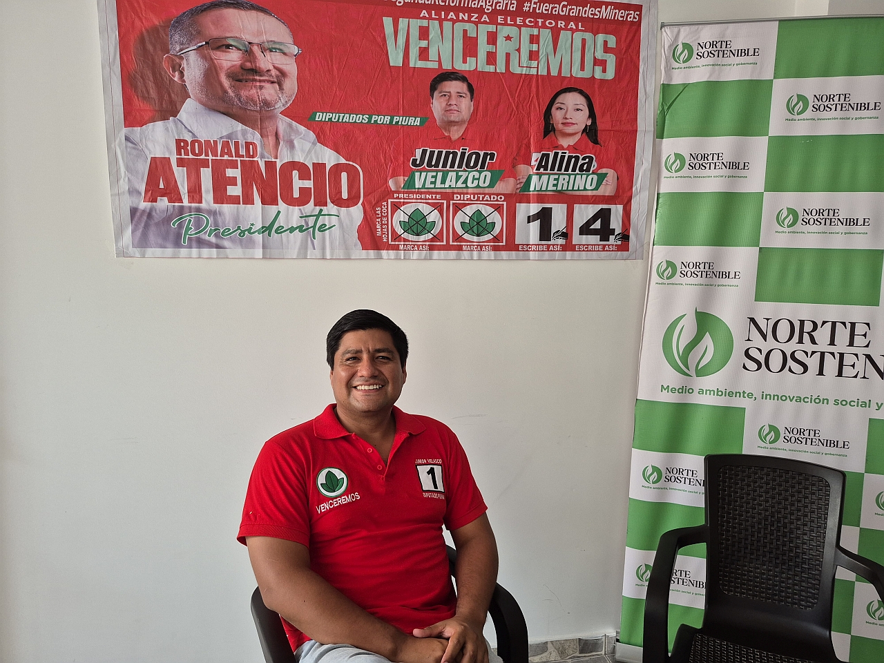 Candidato Junior Velazco propone anular proyecto Río Blanco y liberar a Pedro Castillo
